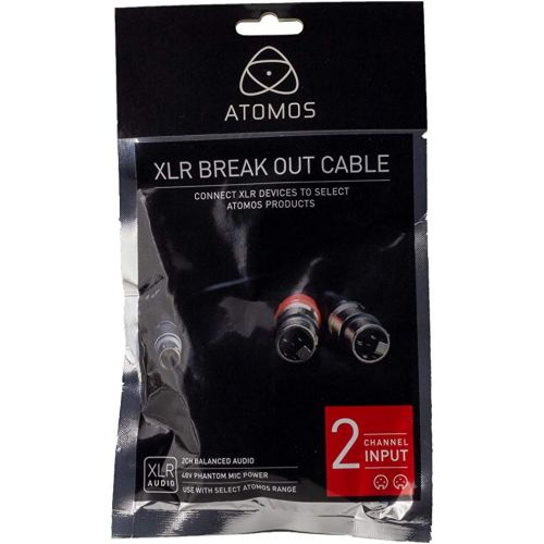  Atomos LEMO to Dual 3-Pin XLR Breakout Audio Input Cable for Shogun Monitor Recorder