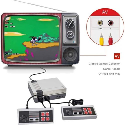  [아마존베스트]Atopoo Classic Handheld Game Console, Built-in 620 Classic Games and 2X4 NES Classic Button Controller Av Output Video Games