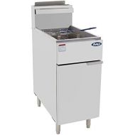 Atosa USA ATFS-40 (High BTU 102k) Heavy Duty 40 lbs Stainless Steel Deep Fryer - Natrual Gas