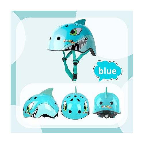  Toddler Kids Bike Helmet,Adjustable and Multi-Sport for Bicycle Scooter Skate,2 Sizes,from Toddler to Youth