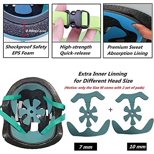  Atphfety Kids Bike Helmet Multi-Sport Helmet Cycling Skateboard Scooter Skating,2 Sizes,from Toddler to Youth