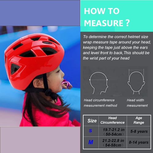  Atphfety Kids Helmets Child Multi-Sport Safety Bike Helmets Cycling Skating Skateboard Scooter for Boys/Girls,2 Sizes