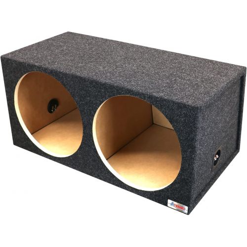  Atrend Bbox Dual Vented 15 Inch Subwoofer Enclosure - Pro Audio Tuned Single Vented Car Subwoofer Boxes & Enclosures - Premium Subwoofer Box Improves Audio Quality, Sound & Bass - Nickel