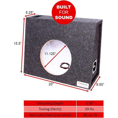  Atrend SC12TKV Single Vented 12” Wedge Shaped Truck Subwoofer Enclosure Subwoofer Box for Regular Standard Cab Truck Designed and Engineered in USA with The Latest in Computer Auto