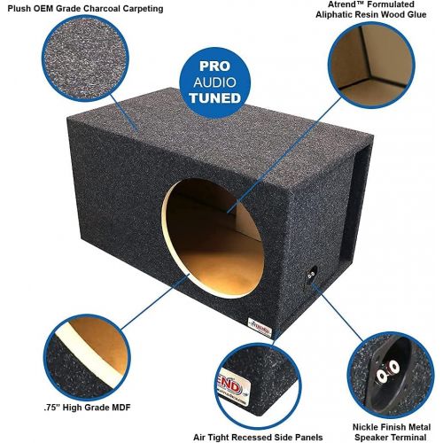  Atrend 15LSV Single 15 Vented Carpeted Subwoofer Enclosure