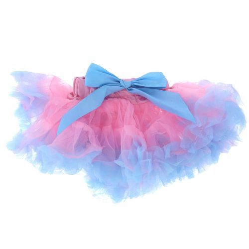  Attitude Studio Fairy Butterfly Costume, Elastic Strap Wings, Tutu, Headband, First Birthday Party Outfit, 1st Photography, Halloween, for Baby Toddler Girls 12-18 Months Pink & Bl