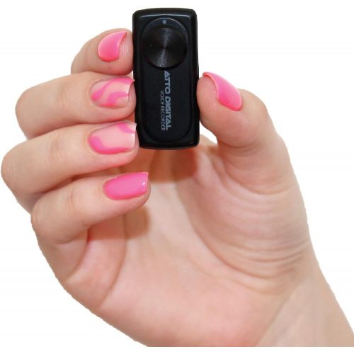  [아마존베스트]Attodigit@l Small Voice Recorder with 20 Hours Battery Life | Ideal for Lectures, Meetings or Interviews | 141 Hours Capacity on 8GB | nanoREC by aTTo Digital