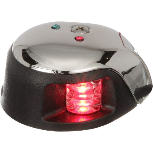  Attwood attwood LED 2-Mile Deck Mount Navigation Bow Light, Stainless Steel, RedGreen