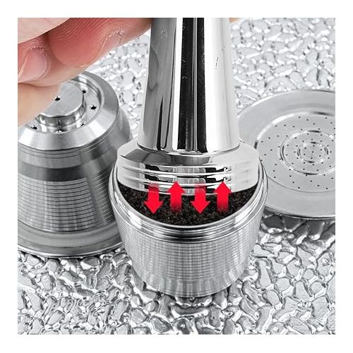  Coffee Tamper, 30mm Capsule Coffee Powder Hammer Tamper Stainless Steel Coffee Press Tool for ILLY