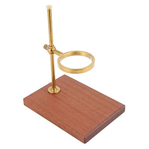  Atyhao Pour Over Coffee Filter Rack Drip Coffee Cup Holder Stand with Wood Base Adjustable Height Espresso Machine Parts