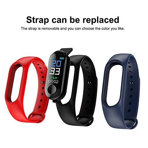  Aubess Fitness Armband mit Pulsmesser - M3 Wasserdicht IP68 Smart Fitness Tracker Uhr Farbbildschirm mit GPS Hochprazise Herzfrequenz-Blutdruckmessgerat