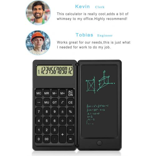  [아마존베스트]Aucanla Calculators,Standard Function Desktop Calculator，with 12 Digit Large LCD Display and 6 Inch Office Writing Tablet