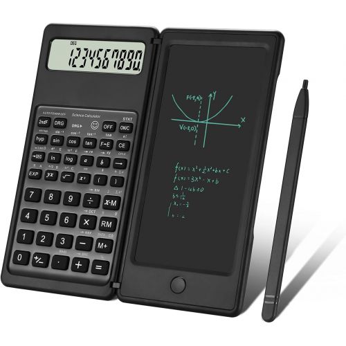  Aucanla Scientific Calculators,10-Digit LCD Display Desk Calculator with Writing Tablet,Professional Desktop Calculator for High School and College