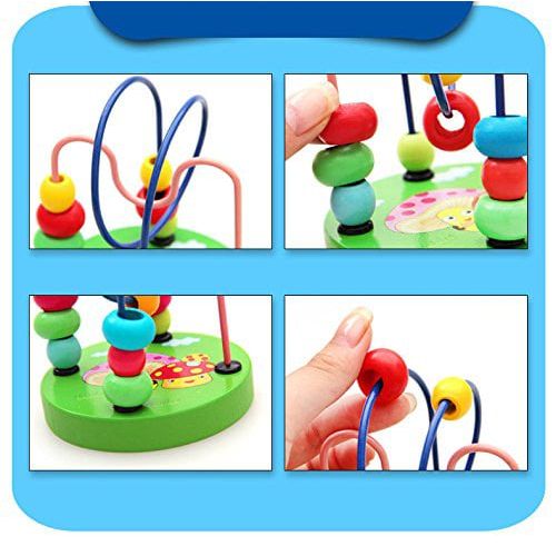  Auchen 1 Sets of Wooden Educational Toys - Preschool Learning First Developmental Toy Birthday Gift for Toddlers Kids Baby Children Boys Girls
