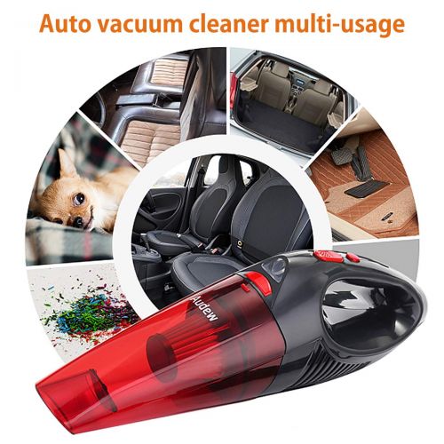  Audew Car Vacuum Cleaner -5500PA High Power Hand Vac - Portable Handheld Vacuum Cleaner - Wet Dry Car Vacuum with LED Light for Car Quick Cleaning