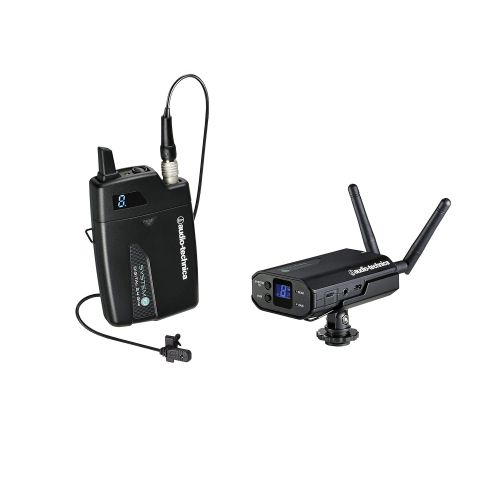 오디오테크니카 Audio-Technica ATW-1701L Camera Mount Wireless Lapel Microphone System with Zoom H6 Portable Recorder and Accessorries