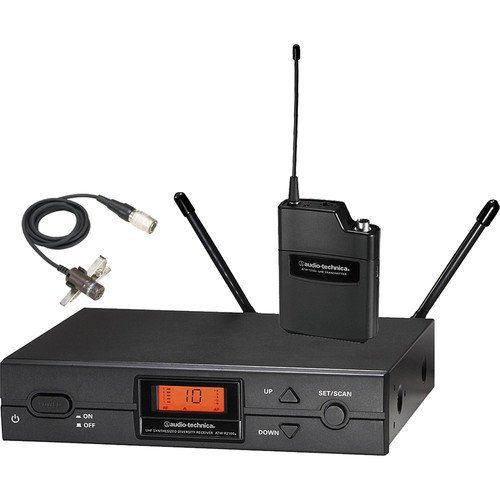 오디오테크니카 Audio-Technica ATW-2129b Wireless Lavalier Microphone System with Case and Batteries