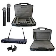 Audio 2000S Audio2000S S6012U Two-Channel System with Two Handheld Wireless Microphones