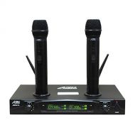 Audio 2000S Audio 2000s AWM6113 Dual Channel Rechargeable VHF Wireless Microphone System