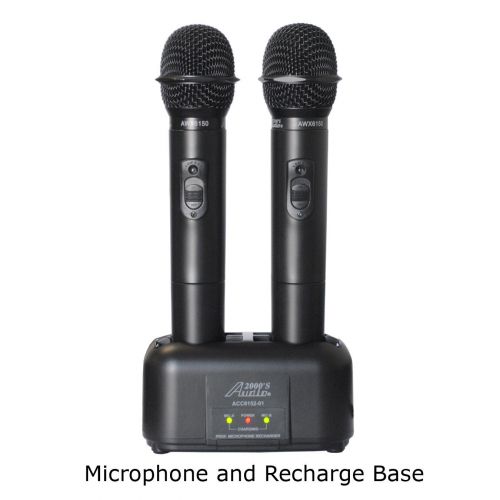  Audio 2000S Audio 2000s WM6152i Dual Channel Handhelds Infrared Rechargeable Wireless Microphone