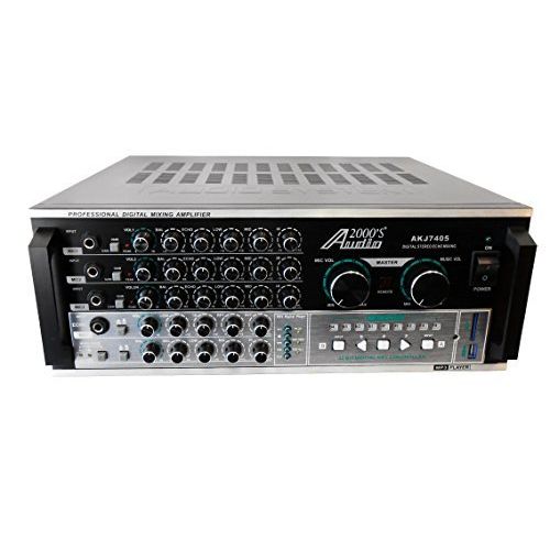  Audio 2000S Audio2000S AKJ7405 Professional Karaoke Mixing Amplifier with Digital Echo and Key Control, 600 W