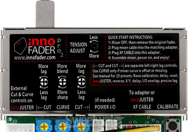  Audio Innovate Innofader Pro2 Crossfader Upgrade for Pioneer DDJ-SZ / Numark NS7 / select Analog & VCA Mixers