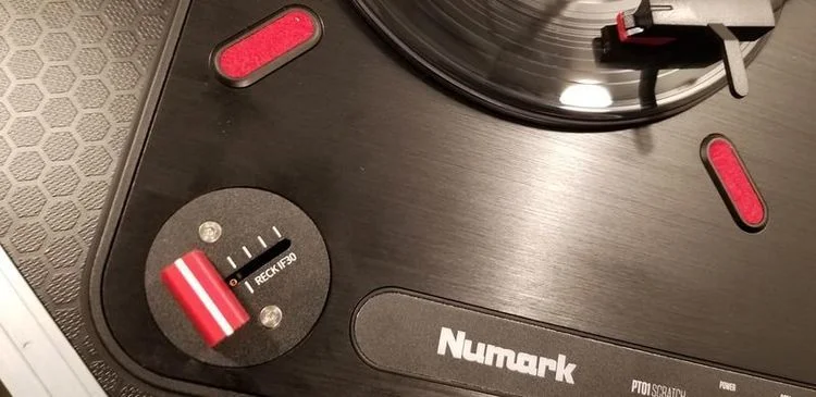  Audio Innovate Reck IF-30 mini Innofader Pro PT/Plus Internal Mounting Plate for Numark PT-01 Scratch