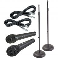 Audio-Technica},description:A value-packed mic package that includes 2 Audio-Technica M4000S hand-held dynamic microphones, 2 Musicians Gear 20 Lo-Z mic cables, and 2 ProLine round