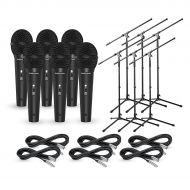 Audio-Technica},description:The M4000S 6-Pack Mic and Stand Kit comes with (6) Audio-Technica M4000S microphones with clips, (6) 20 microphone cables, and (6) tripod microphone sta