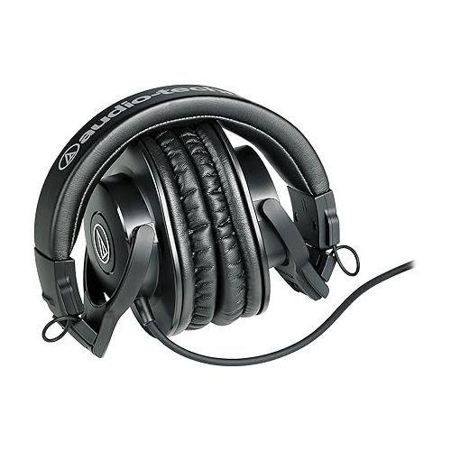 오디오테크니카 Audio-Technica ATH-M30x Professional Studio Monitor Headphones, Black