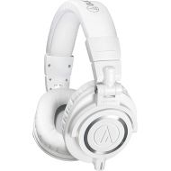 Audio-Technica ATH-M50XWH Professional Studio Monitor Headphones, White, Small