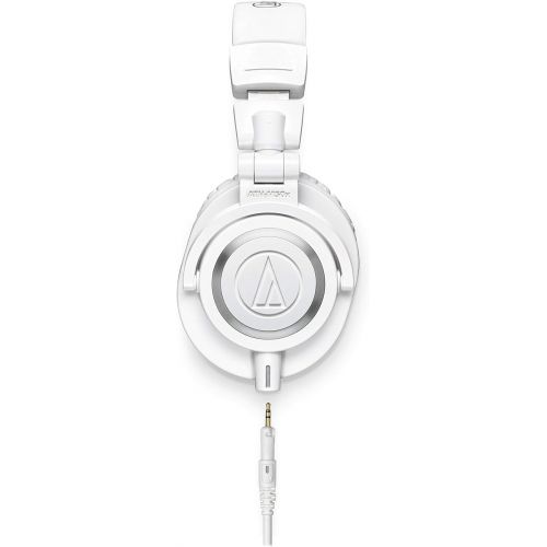 오디오테크니카 Audio-Technica ATH-M50XWH Professional Studio Monitor Headphones, White, Small