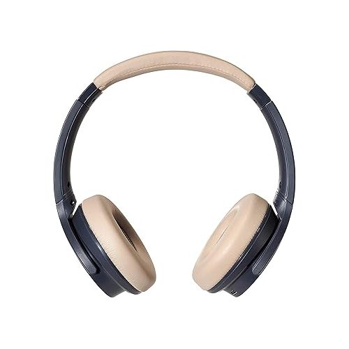 오디오테크니카 Audio-Technica ATH-S220BTNBG Wireless On Ear Headphones, Navy/Beige