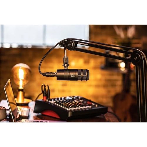 오디오테크니카 Audio-Technica AT2040 Hypercardioid Dynamic Podcast Microphone (at 2040), XLR,Black