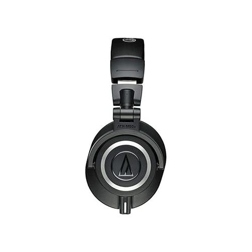 오디오테크니카 Audio-Technica ATH-M50x Professional Monitor Headphones + Slappa Full Sized HardBody PRO Headphone Case (SL-HP-07)