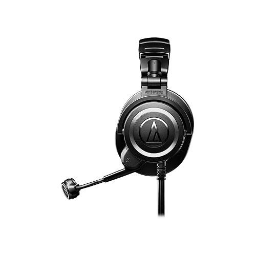 오디오테크니카 Audio-Technica ATH-M50xSTS XLR StreamSet Streaming Headset, Black, Adjustable