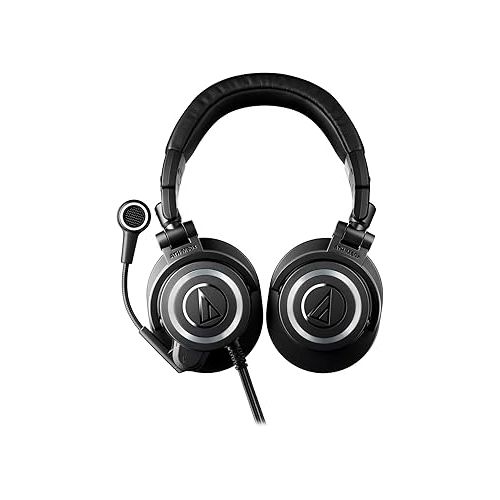 오디오테크니카 Audio-Technica ATH-M50xSTS XLR StreamSet Streaming Headset, Black, Adjustable