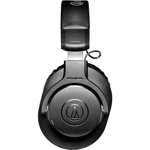 오디오테크니카 Audio-Technica ATH-M20xBT Wireless Over-Ear Headphones,Black, Adjustable