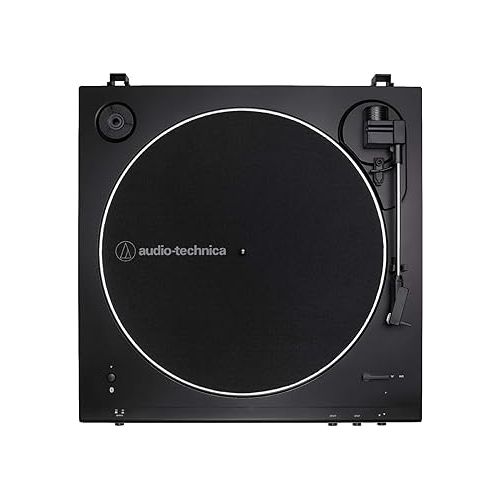 오디오테크니카 Audio-Technica AT-LP60XBT Fully Automatic Bluetooth Belt-Drive Stereo Turntable with Dust Cover, Die-cast Aluminum Platter Bundle with 3-Inch Powered Bluetooth Studio 20W Monitors Pair (2 Items)