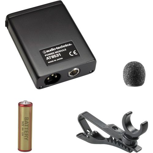 오디오테크니카 Audio-Technica AT803B Omnidirectional Condenser Lavalier Microphone