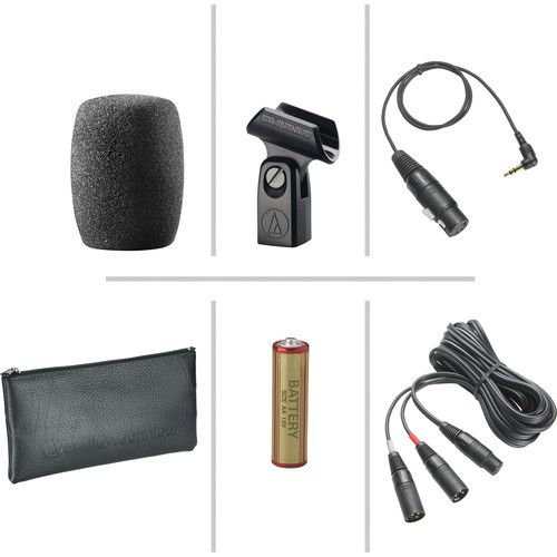 오디오테크니카 Audio-Technica AT8022 X/Y Stereo Phantom and Battery Powered Field Microphone