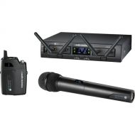 Audio-Technica ATW-1312 System 10 PRO Dual-Channel Digital Wireless Combo Bodypack & Handheld Microphone System, No Lav (2.4 GHz)