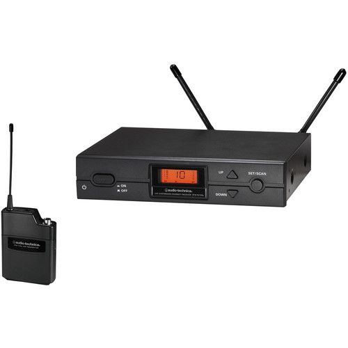 오디오테크니카 Audio-Technica 2000 Series ATW-2110b Wireless UHF Bodypack System Kit with Omni Lavalier Microphone (487 to 506 MHz)