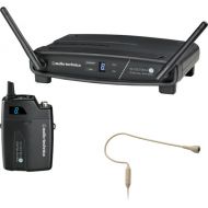 Audio-Technica ATW-1101/H92-TH System 10 Digital Wireless Omni Earset Microphone System (Beige, 2.4 GHz)