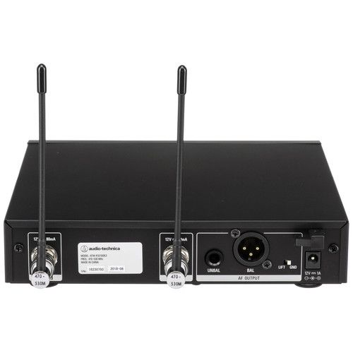 오디오테크니카 Audio-Technica ATW-3211/894x 3000 Series Wireless Cardioid Earset Microphone System (Black, EE1: 530 to 590 MHz)