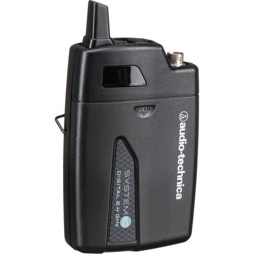 오디오테크니카 Audio-Technica ATW-1701 System 10 Digital Camera-Mount Wireless Lavalier Microphone System with No Mic (2.4 GHz)