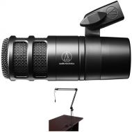 Audio-Technica AT2040 Podcast Microphone Kit with Broadcast Arm