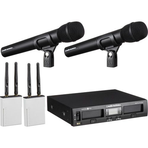 오디오테크니카 Audio-Technica ATW-1322 System 10 PRO Dual-Channel Digital Wireless Handheld Microphone System (2.4 GHz)