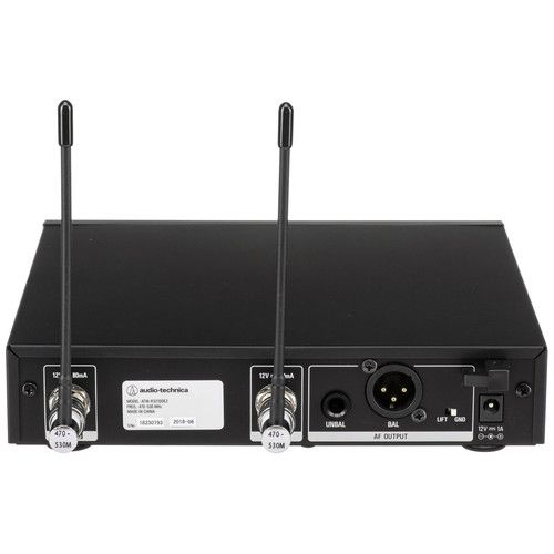 오디오테크니카 Audio-Technica ATW-3211/894x 3000 Series Wireless Cardioid Earset Microphone System (Black, DE2: 470 to 530 MHz)