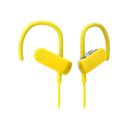 오디오테크니카 Audio-Technica ATH-SPORT50BTBK SonicSport Bluetooth Wireless In-Ear Headphones, Yellow